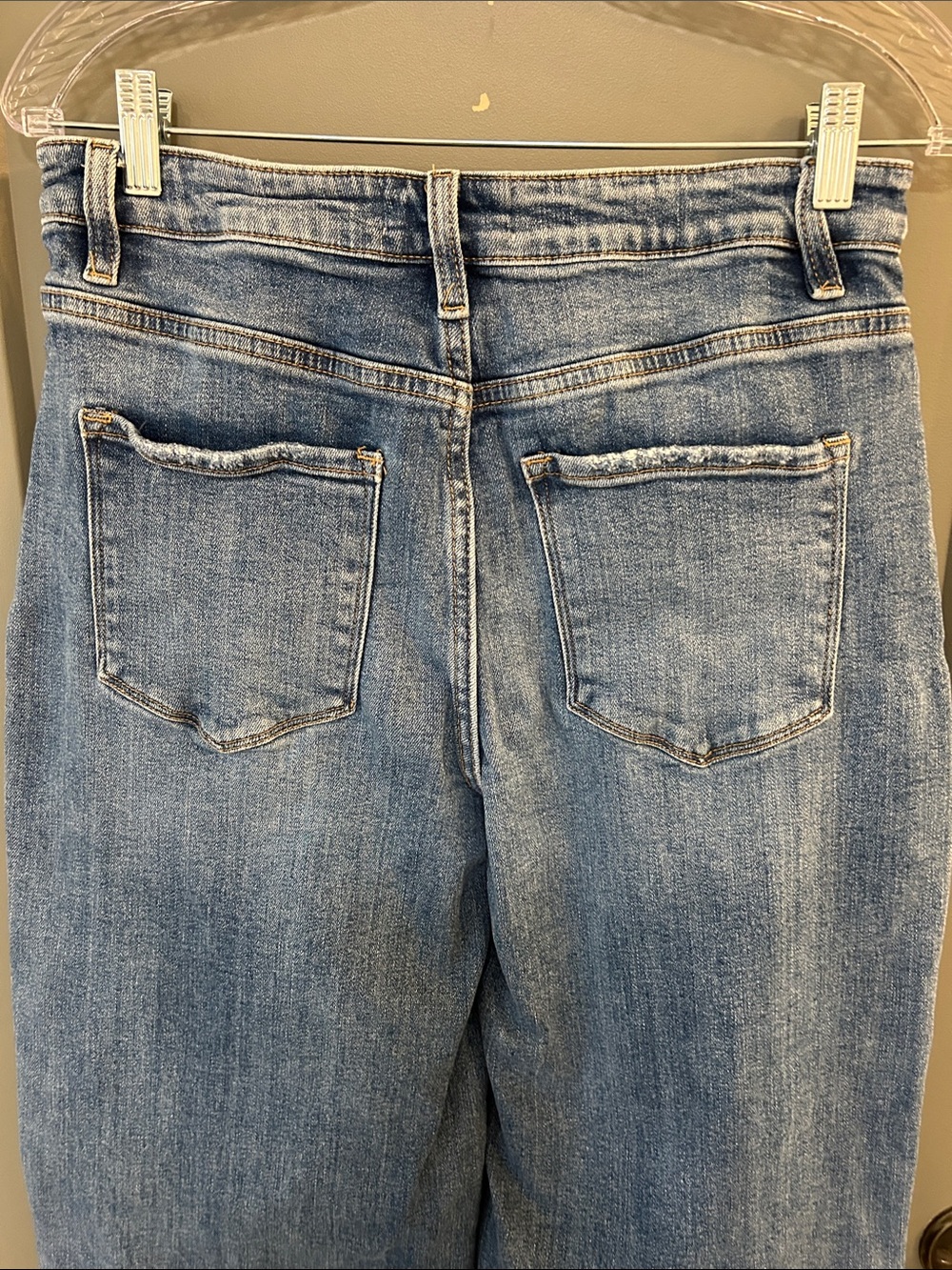 Vervet Straight-Wide Leg Crop Women’s Jeans in Medium Blue Size 29 - Picture 5 of 7